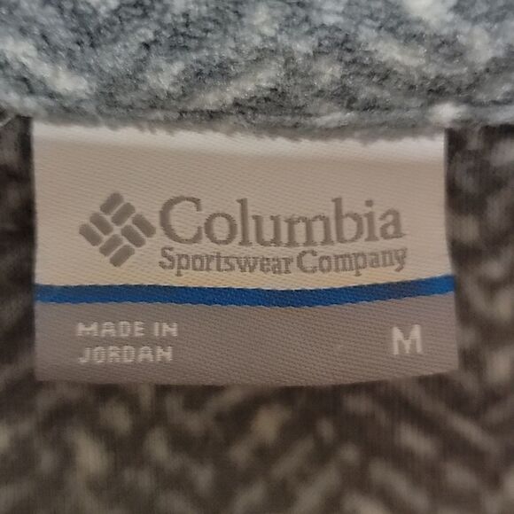 Columbia fleece grey and pink quarter zip pullover Size M - Picture 3 of 8